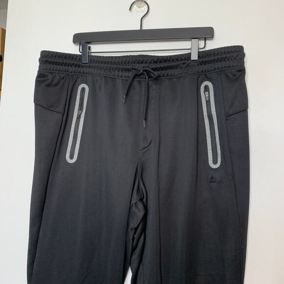 RBX men's black zipper pocket jogger style sweatpants SZ XXL - Picture 3 of 7